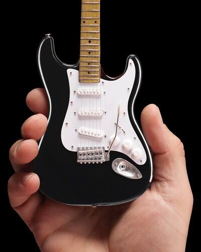 Alt View 4. Axe Heaven - Axe Heaven - Fender Strat Classic Black Finish Miniature Guitar Replica   - Collectibles - Multicolor.
