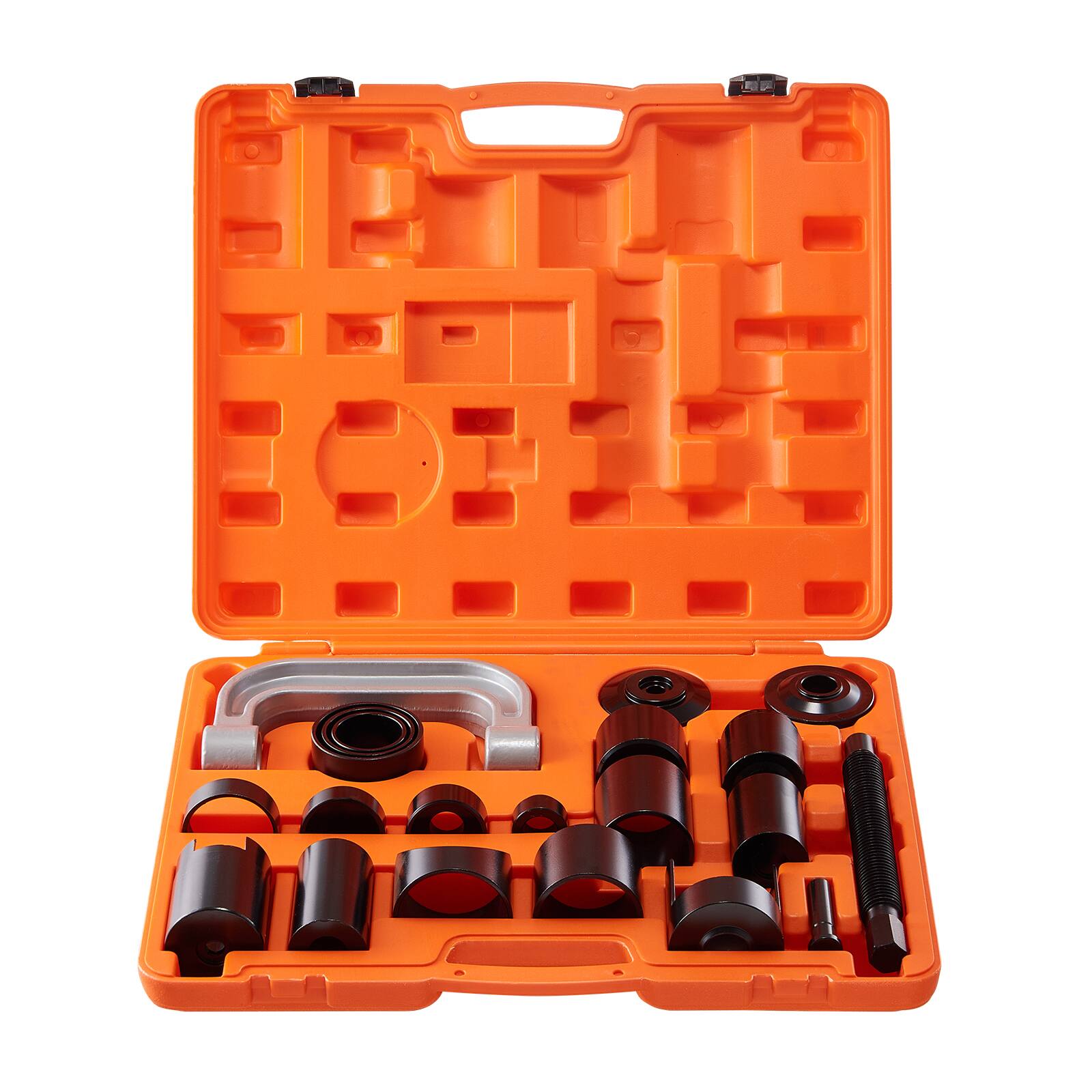 Alt View 5. VEVOR - Ball Joint Press Kit, 21 pcsTool Kit, C-press Ball joint Remove and Install Tools, for Most 2WD and 4WD Cars - Orange;black.