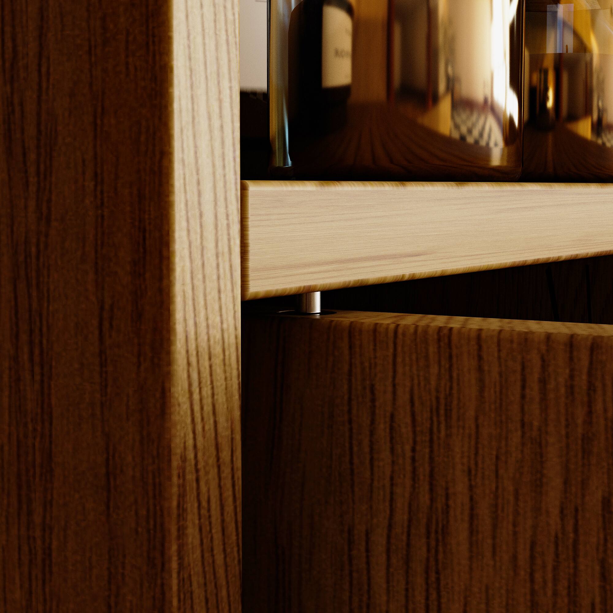 Alt View 9. Famapy - Famapy Modular Rotating Storage Display Cabinet – Multi - Scenario Wooden Organizer - Wooden.