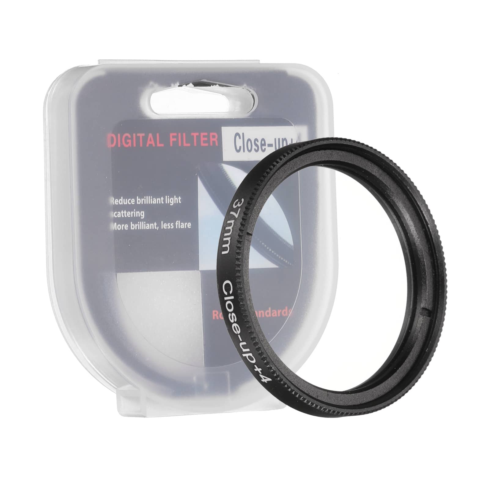 Unique Bargains - 37mm Close-up Filter Macro Lens +4 Diopter Magnification Close-up Lenses with Cap