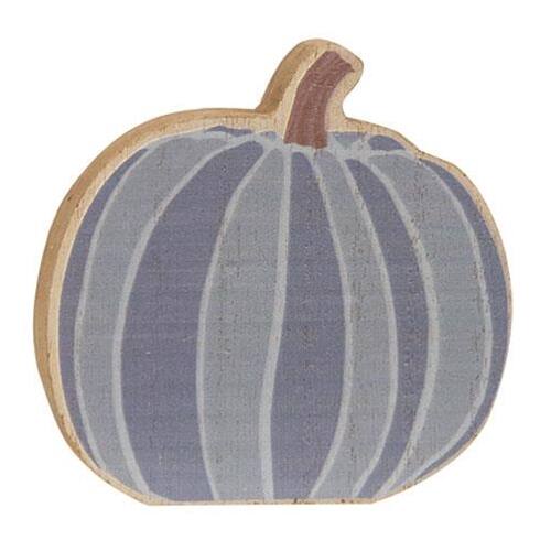 Back. BreeBe - 3/Set White & Gray Chunky Pumpkin Sitters - Multi.