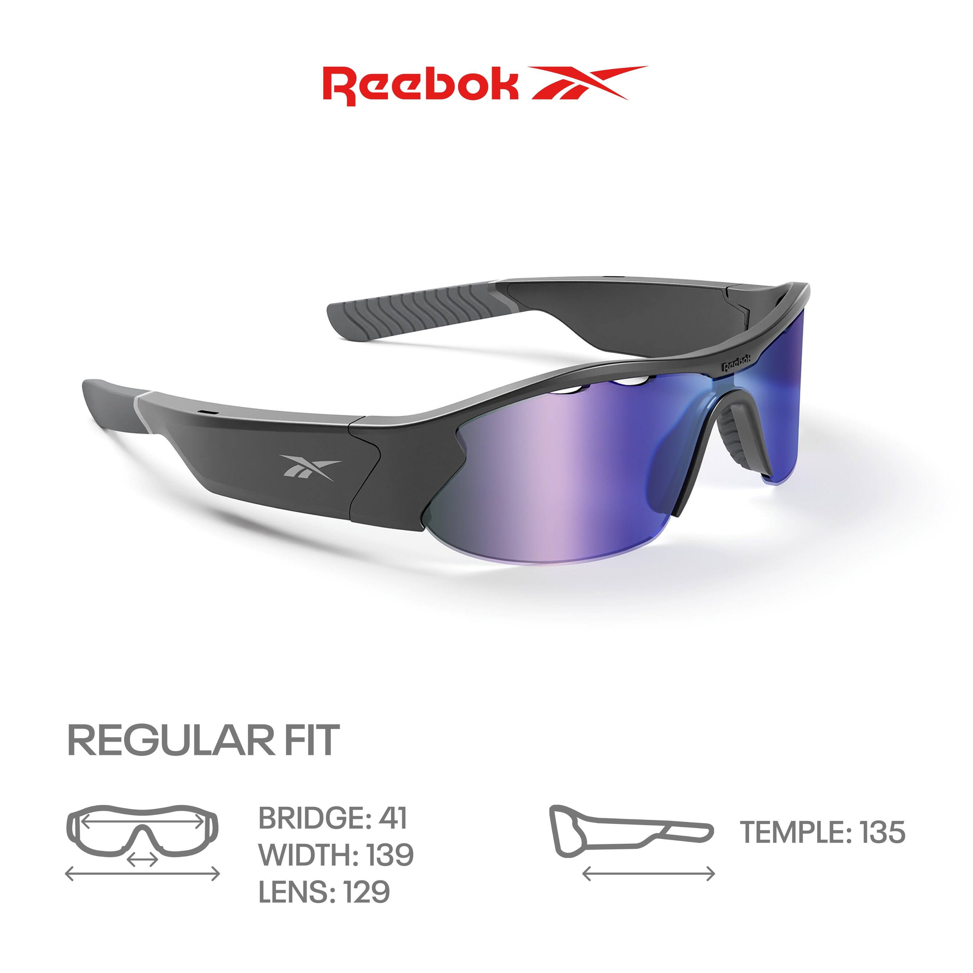 Reebok
REGULAR FIT
BRIDGE: 41
WIDTH: 139
LENS: 129
TEMPLE: 135