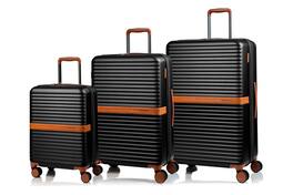 Champs - Vintage II 3-Piece Luggage Set - Black