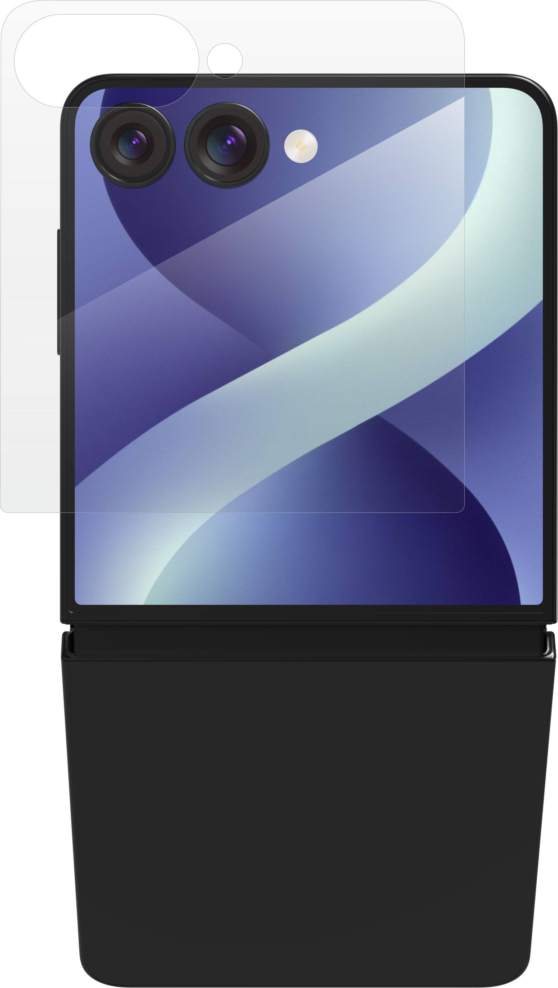 Angle. ZAGG - Glass Elite Screen Protector for Samsung Galaxy Z Flip8 - Clear.