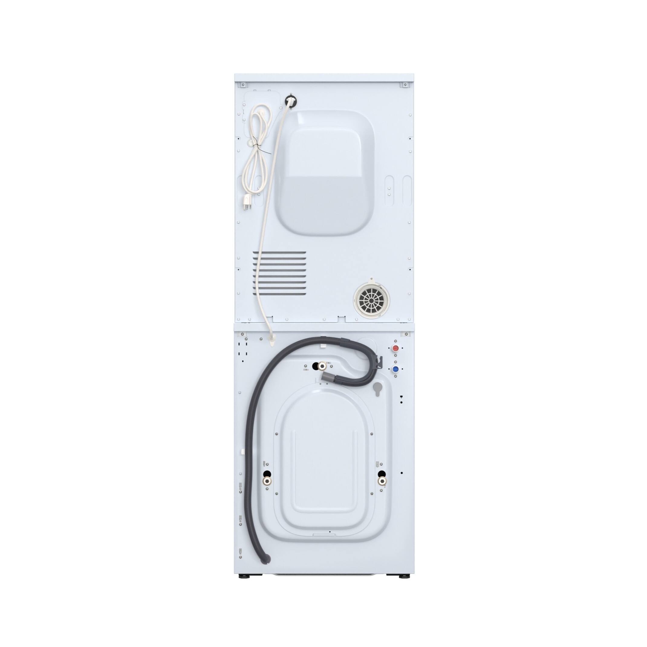 Alt View 9. Equator - Equator Advance Stackable EW 842 26 lbs Washer 2.5cf + ED 870 DL Electric Dryer 4cf Vented Sensor Stacked/ Matching 110V - White.