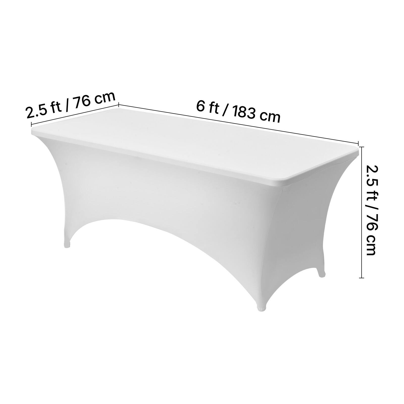 2.5 ft / 76 cm  
6 ft / 183 cm  
2.5 ft / 76 cm