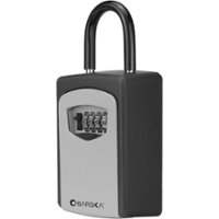 Barska - Combination Key Lock Box with Door Hanger and Wall Mount - Black - Front_Zoom