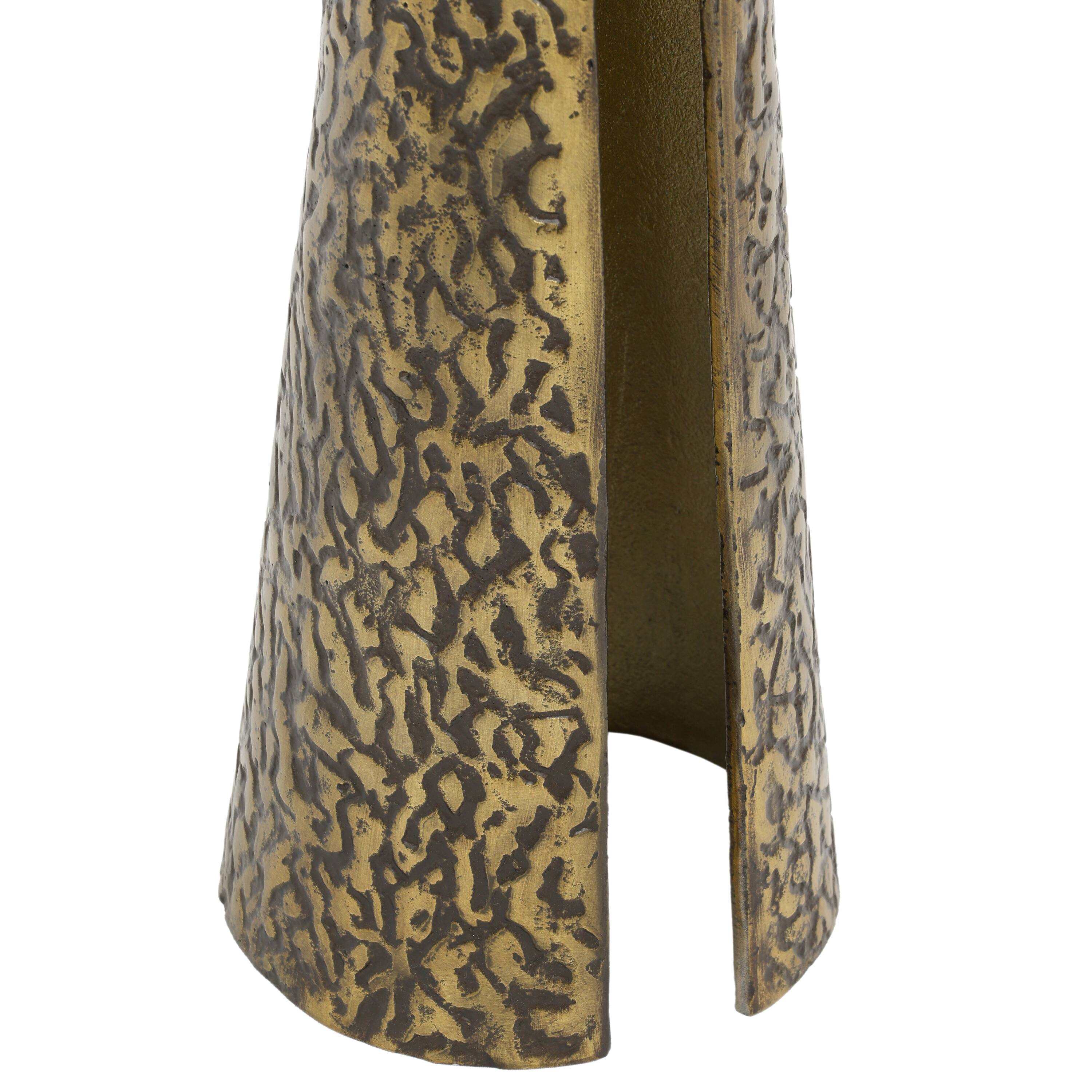 Alt View 3. Manhattan Lane - Arvyn 24" Side End Drink Table | Aluminum Cast Craftmanship - Antique Brass.