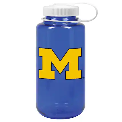 Front. Nordic Company - Navy Michigan Wolverines 32oz. Nalgene Sustainable Wide Mouth Water Bottle - Navy.