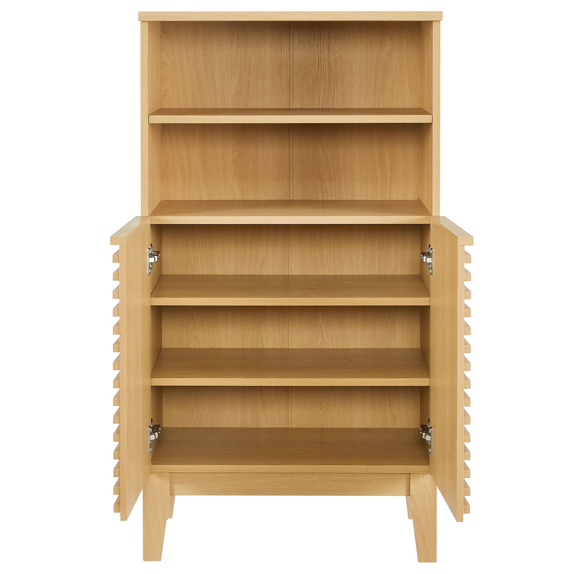 Alt View 4. Modway - Render Freestanding Bathroom Storage Cabinet by Modway - Oak.