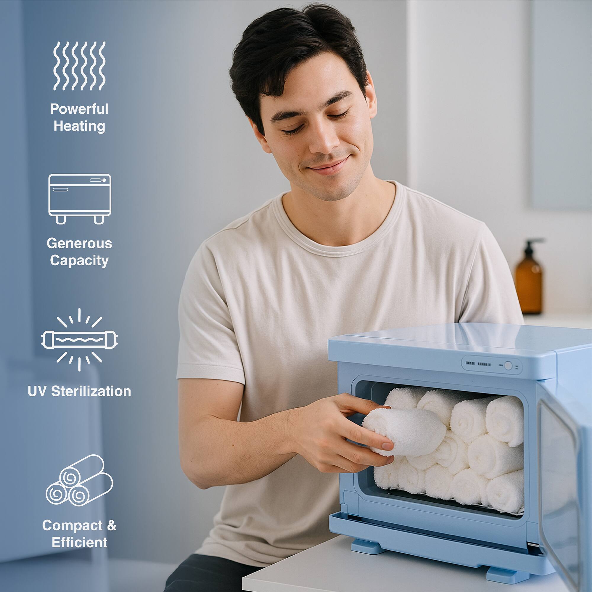 Powerful Heating  
Generous Capacity  
UV Sterilization  
Compact & Efficient