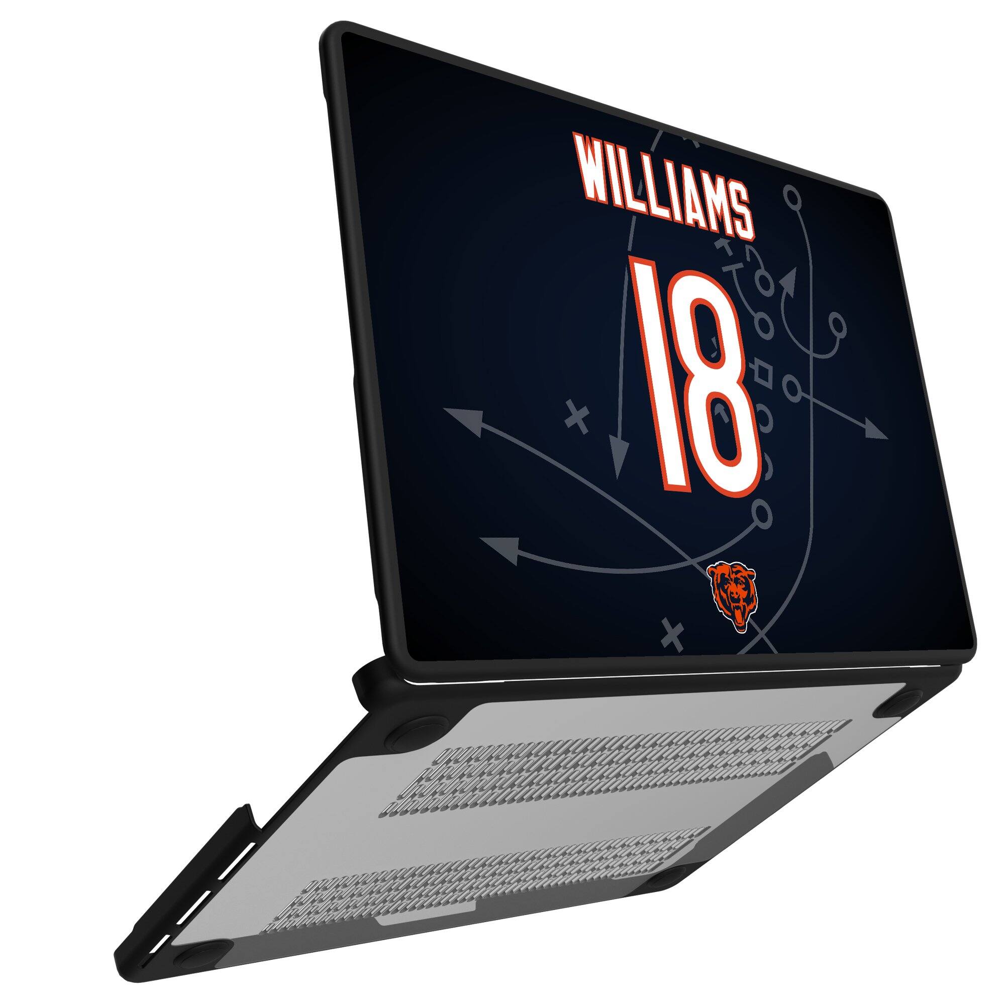 Alt View 1. Keyscaper - Caleb Williams Chicago Bears MacBook Case - Air 13 in - Multicolor.