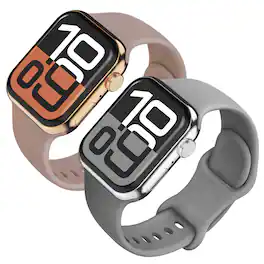 Vena - 2 Pack For Apple Watch Band Series 10 42mm, Apple Watch Band Series 7 41mm Band Series 8 Series 9, Beige+Gray - Multi