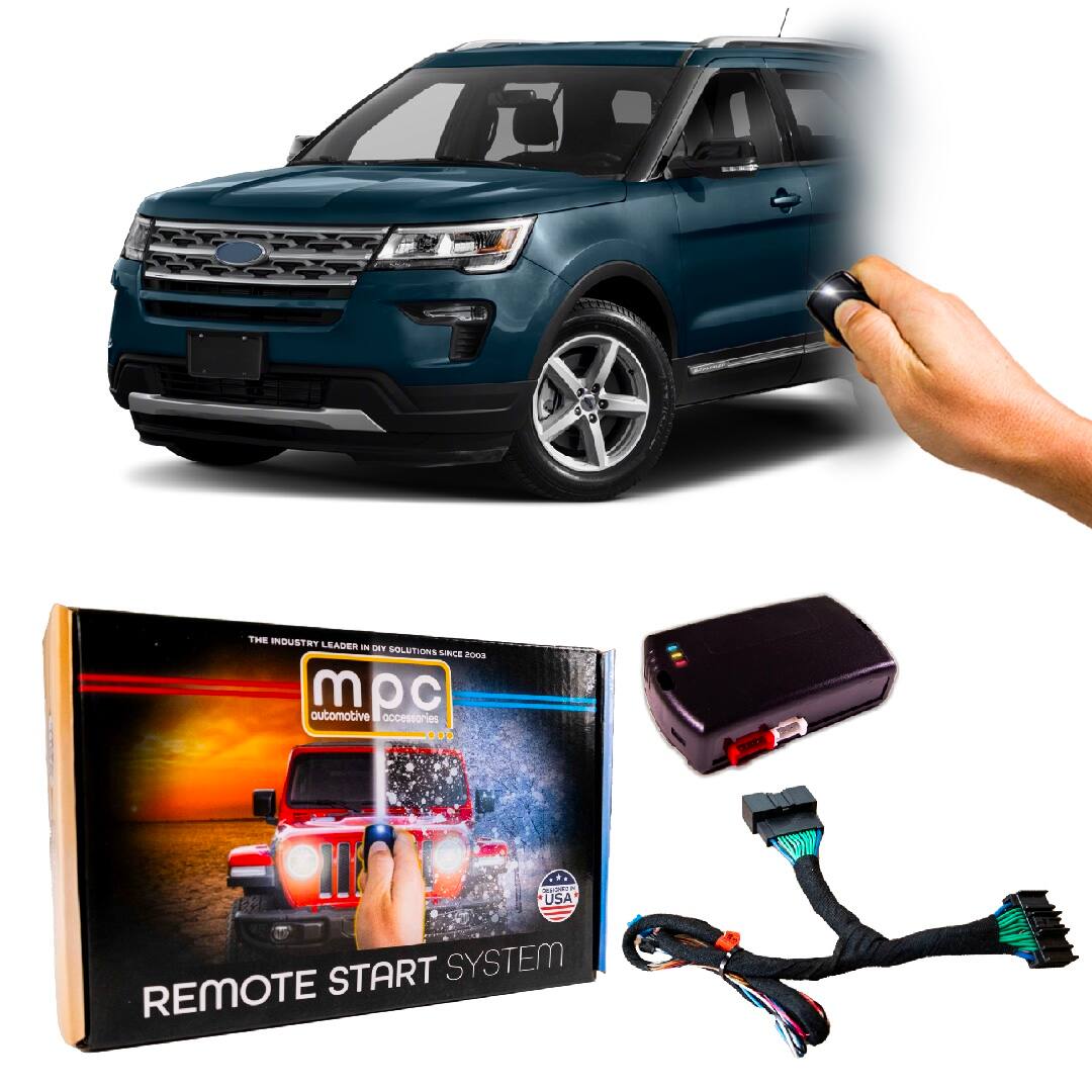 MPC - No-Honk OEM Remote Activated Remote Start Kit For 2016-2019 Ford Explorer - Black