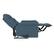 Alt View 12. ProLounger - Cooper Tufted Back Extra Large Low-Pile Velour Wall Hugger Reclining Chair - Medium Blue.