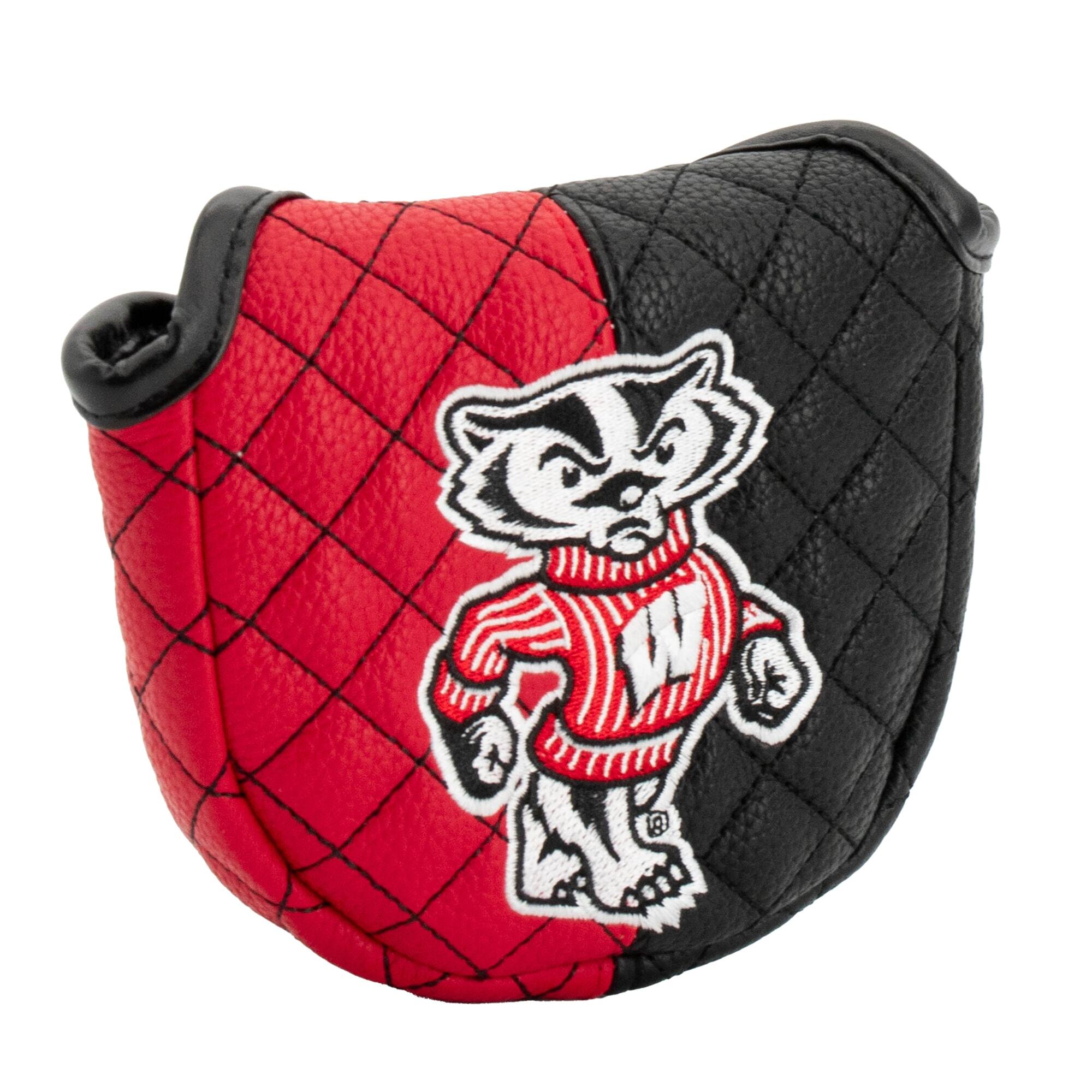 Alt View 2. Team Golf - Wisconsin Badgers Quilted Mallet Putter Cover - Multicolor.
