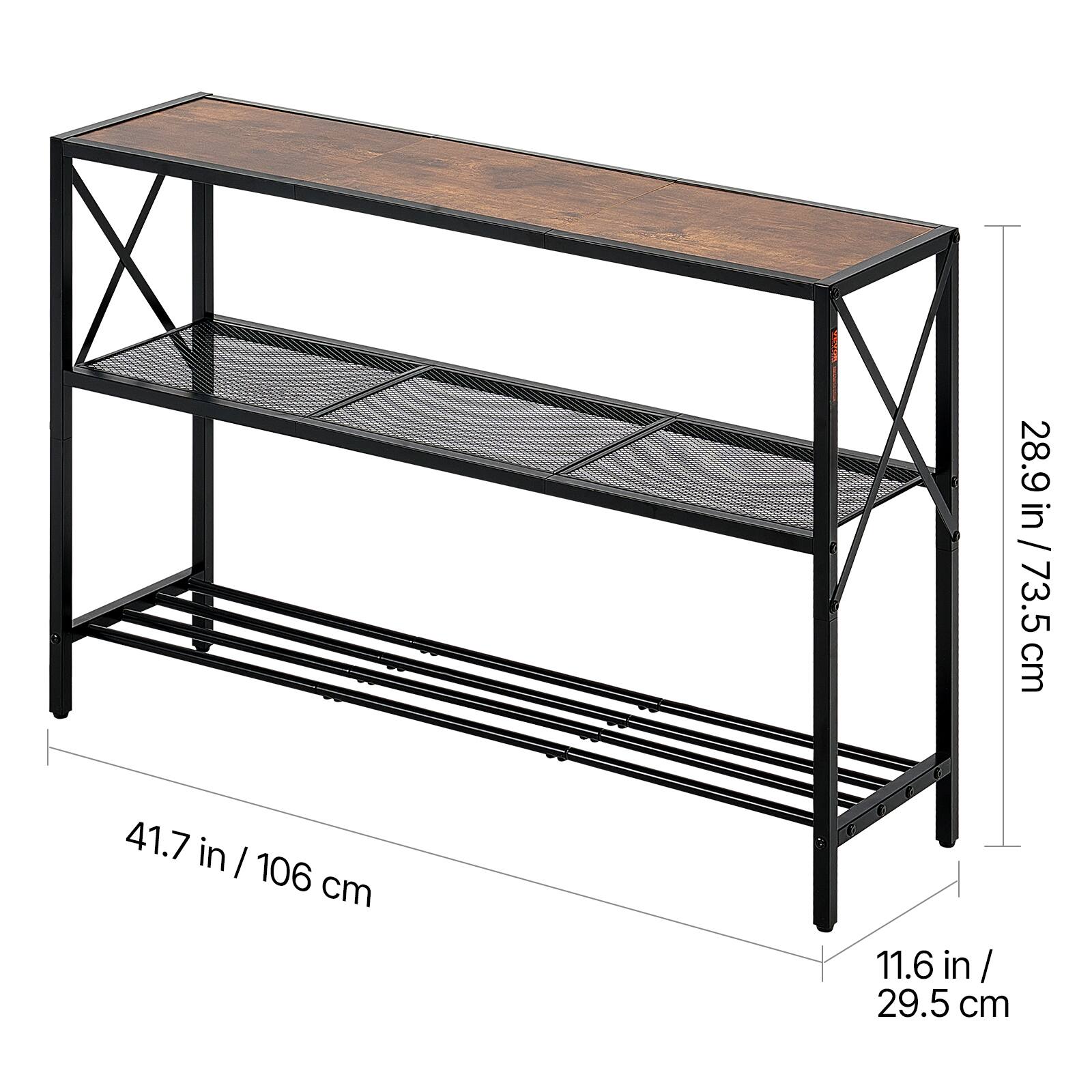 - 41.7 in / 106 cm
- 28.9 in / 73.5 cm
- 11.6 in / 29.5 cm