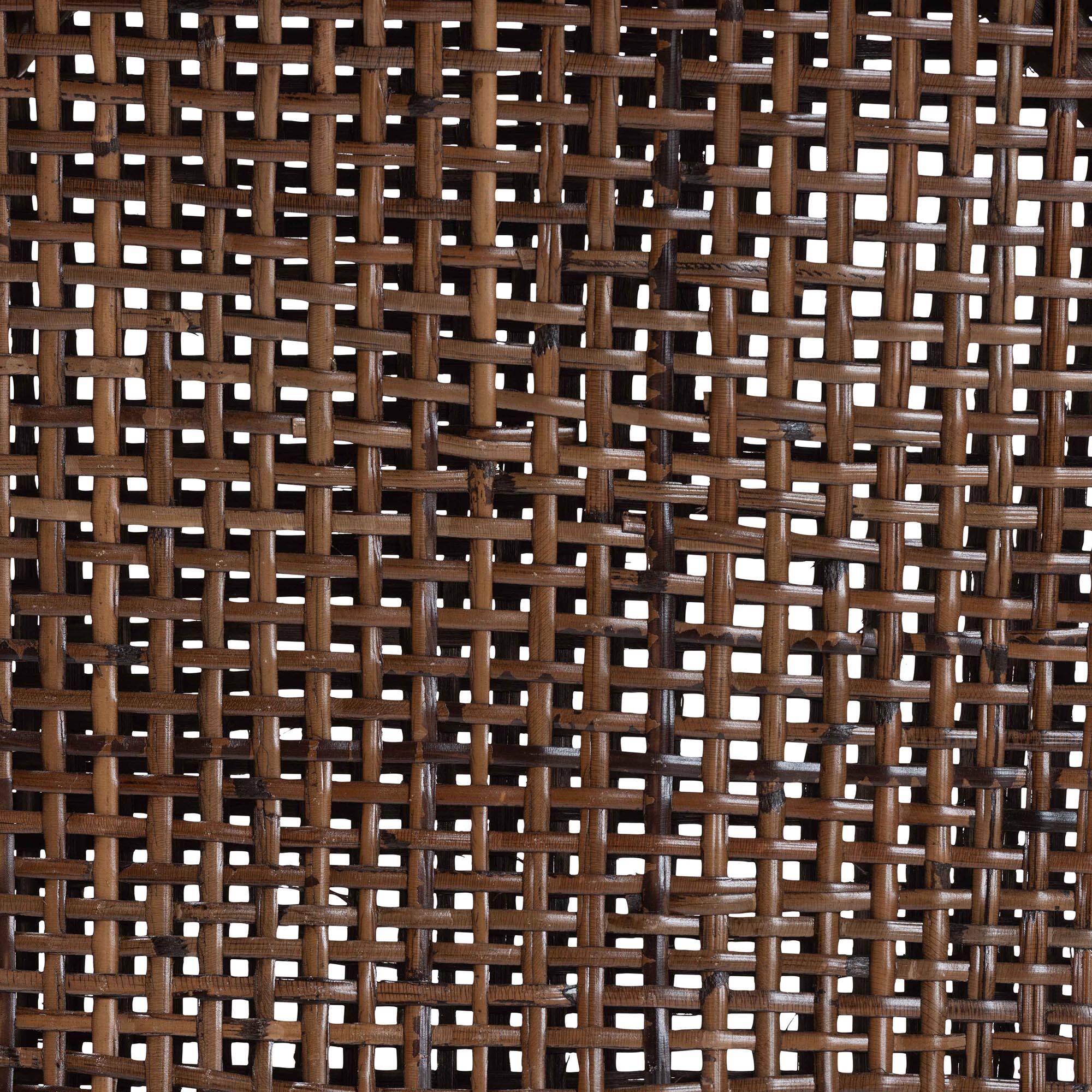Alt View 3. bali & pari - Bella Swivel Rattan Bar Stool with Cushion - Handwoven Wicker Bar Chair with Backrest and Footrest - Coffee Bean.