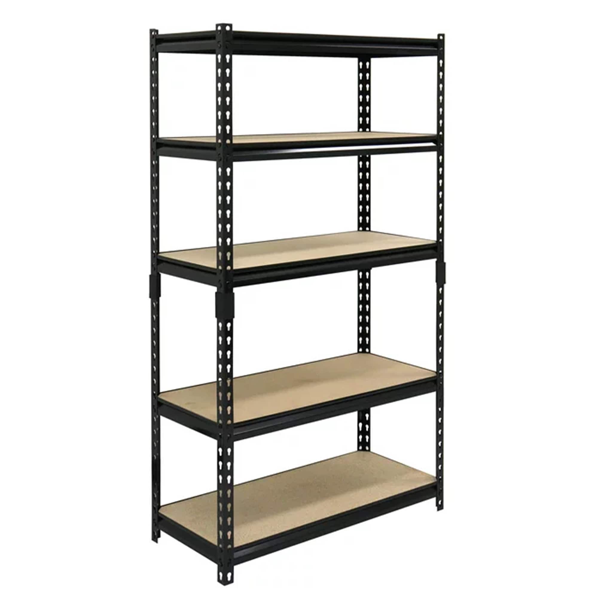 Juggernaut Storage - 30" x 60" 5 Shelf Steel Utility Shelving Storage Unit - Black