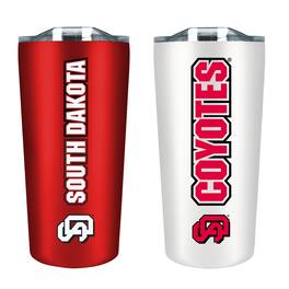 The Fanatic Group - South Dakota Coyotes 18oz. Soft Touch Tumbler Two-Piece Set - Multicolor