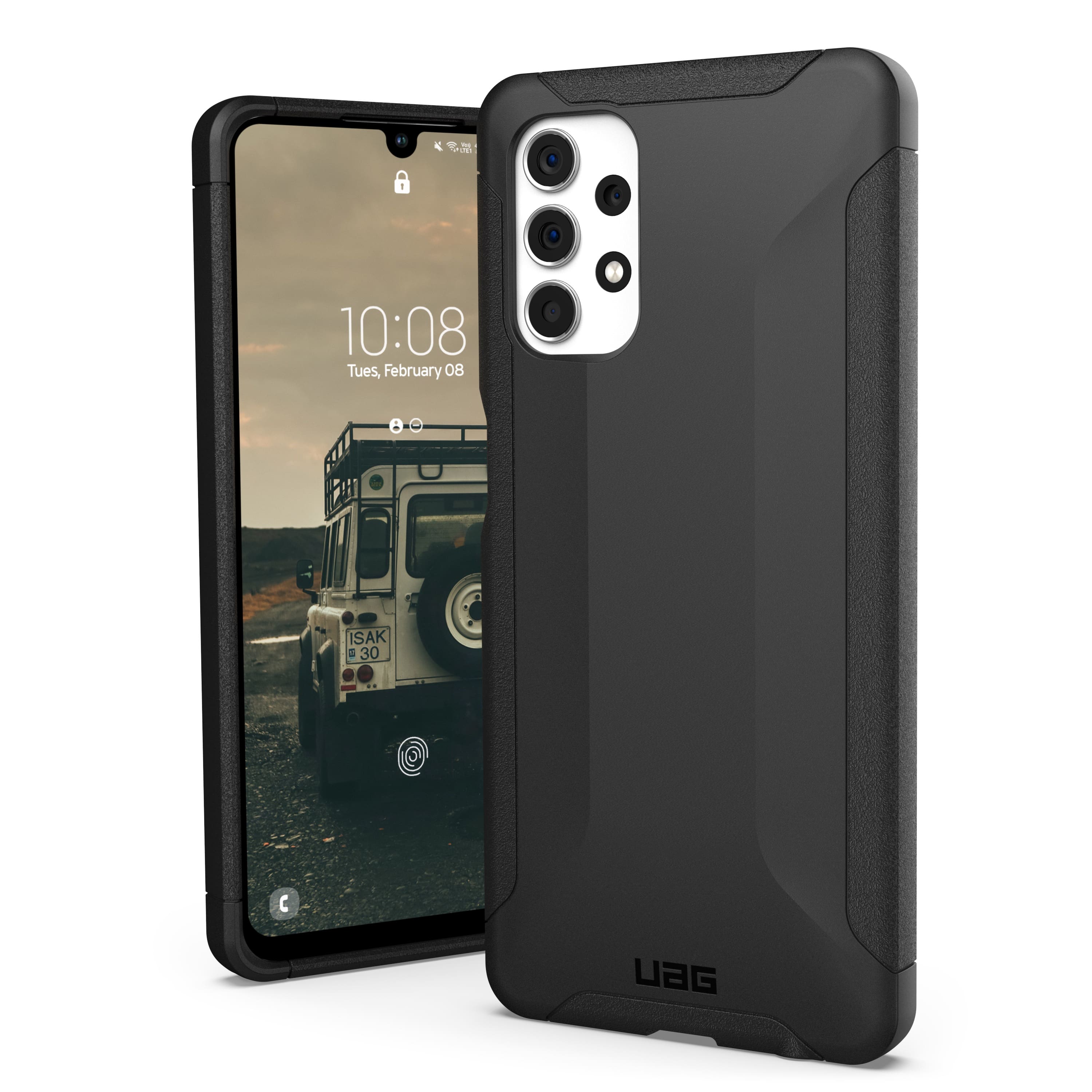 Front. UAG - Scout Case for Samsung Galaxy A13 4G - Black.