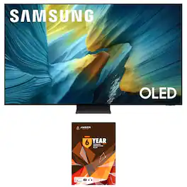 Samsung - QN55S95FDFXZA 55 Inch S95FD OLED 4K Glare Free TV with 6 Year Amber Protection Plan (2025)