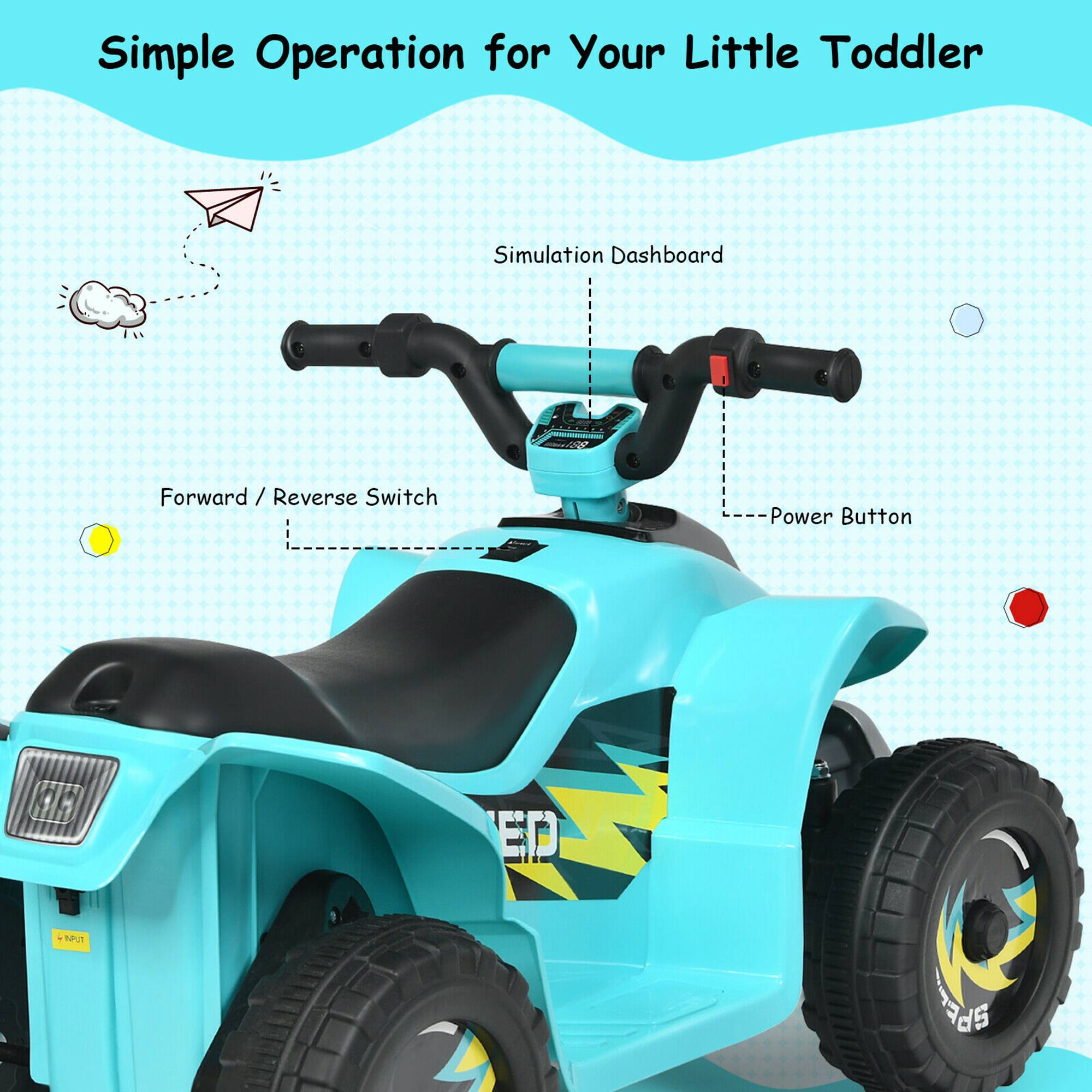 Simple Operation for Your Little Toddler

Simulation Dashboard

Forward / Reverse Switch

Power Button