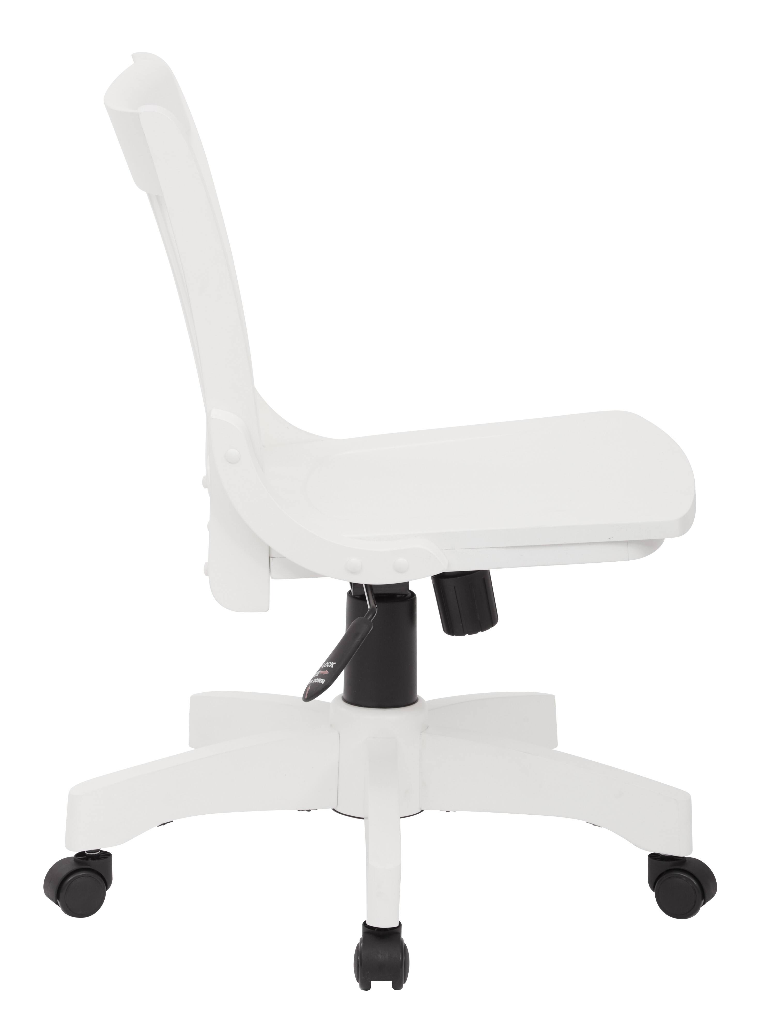 Left. OSP Home Furnishings - Wood Bankers Home Office Wood Chair - White.