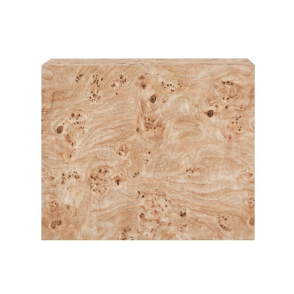 Alt View 9. Loheer - Loheer Wabi-Sabi Coffee Table Wood Grain MDF Modular Side Table Natural Style Square Nightstand 39.4x21.7x11.8 - Natural.