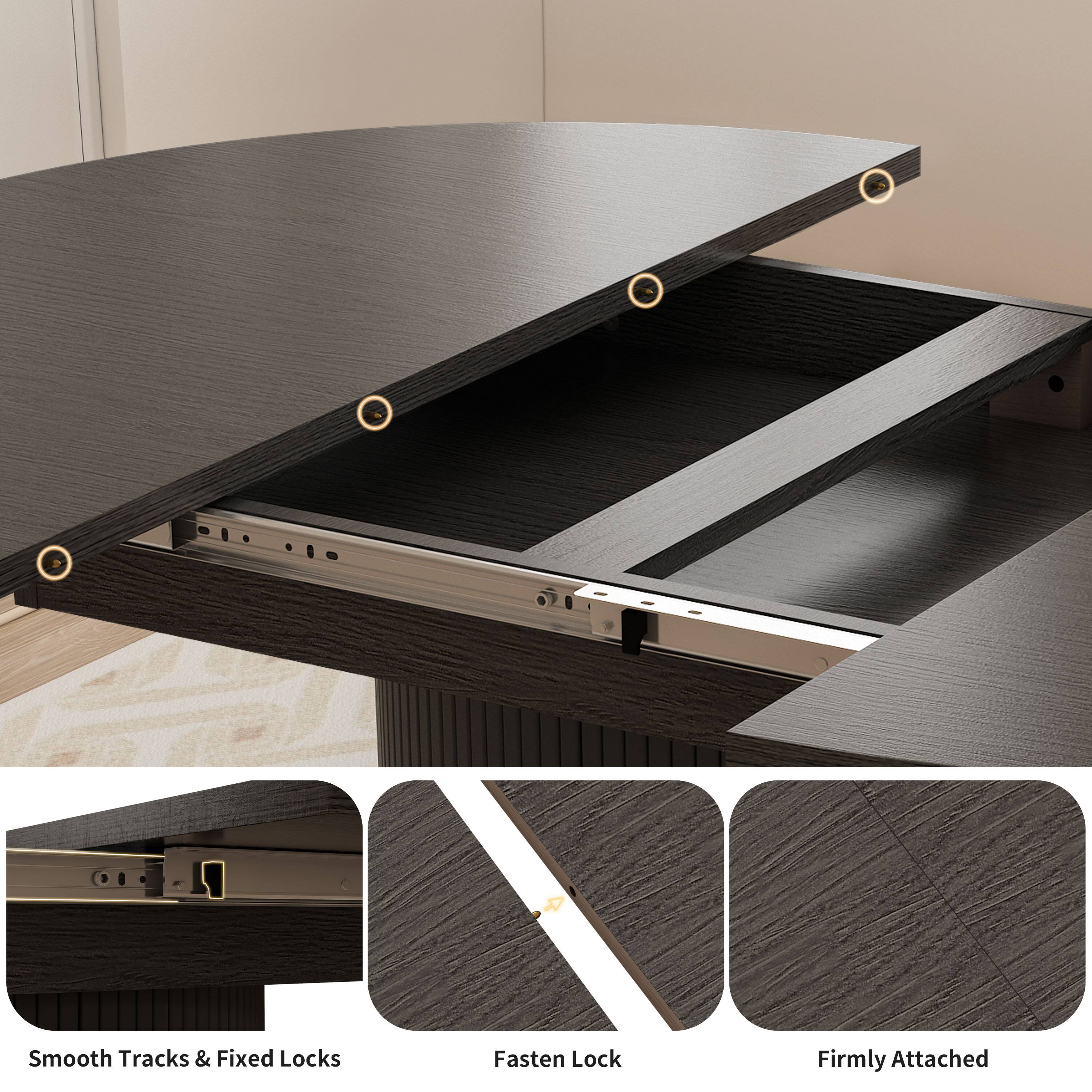 Smooth Tracks & Fixed Locks  
Fasten Lock  
Firmly Attached