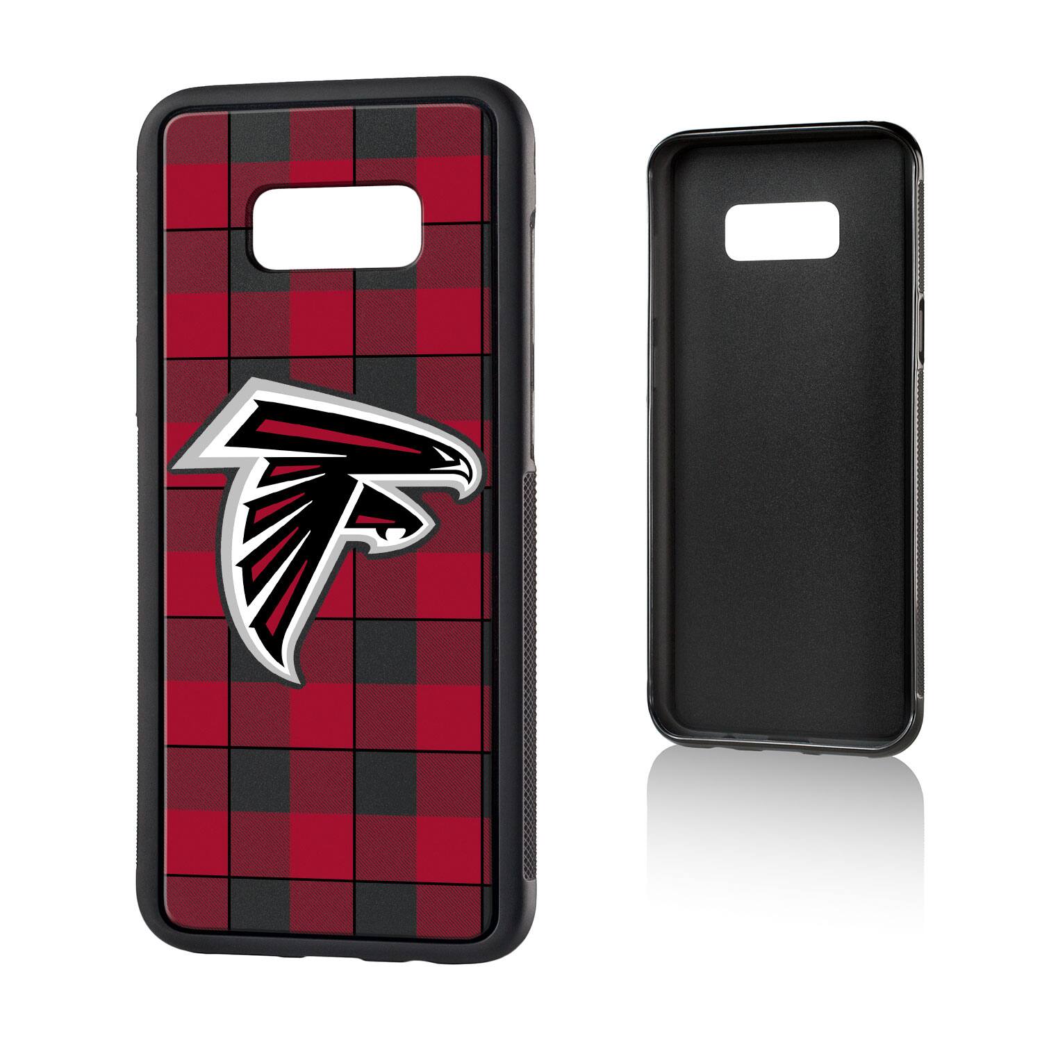 Alt View 2. Keyscaper - Atlanta Falcons Galaxy Plaid Design Bump Case - S20 Plus - Multicolor.