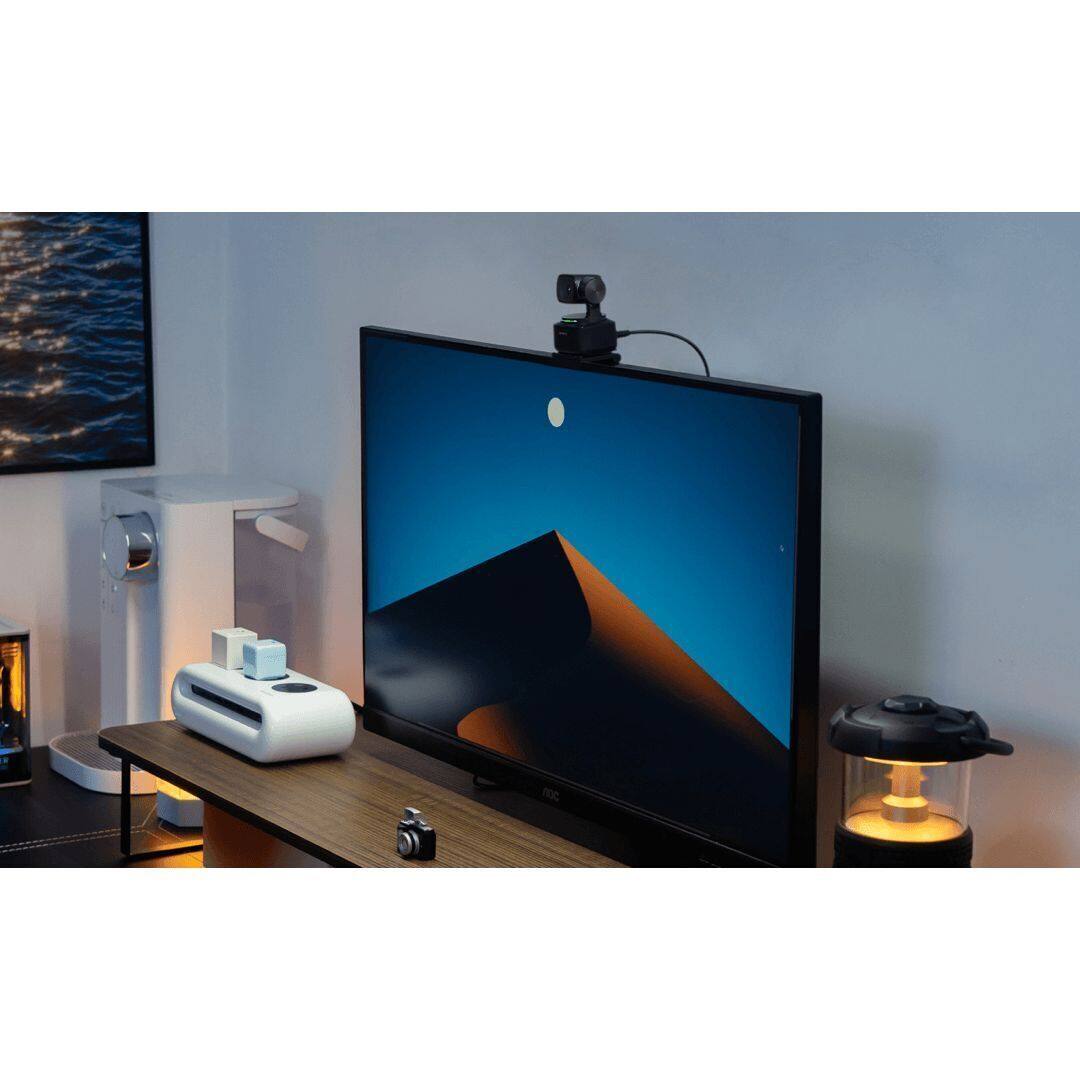 Left. OBSBOT - OBSBOT Tiny 2 AI-Powered PTZ 4K Webcam.