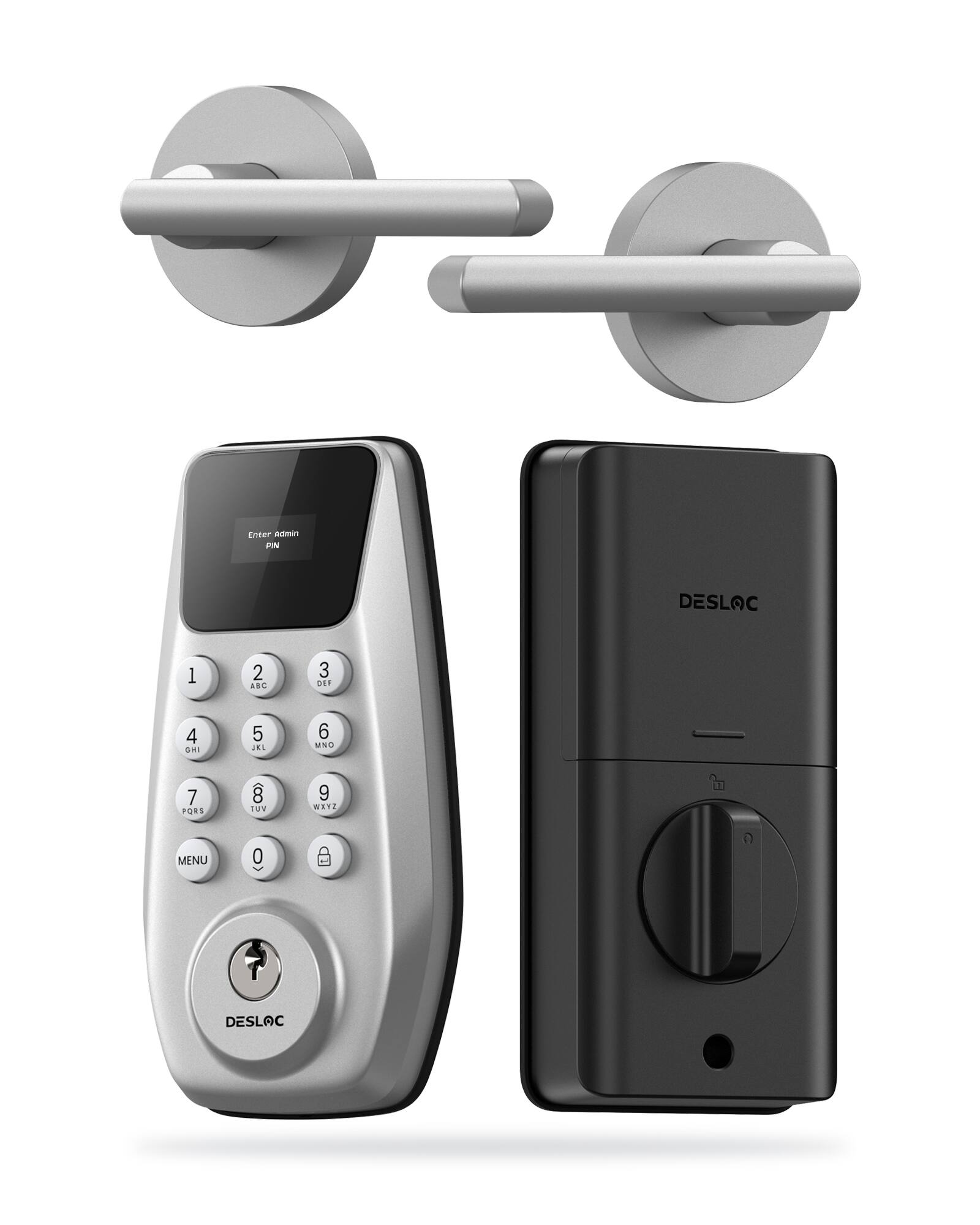 DESLOC - C100 Smart Lock Keypad and Levels - Silver