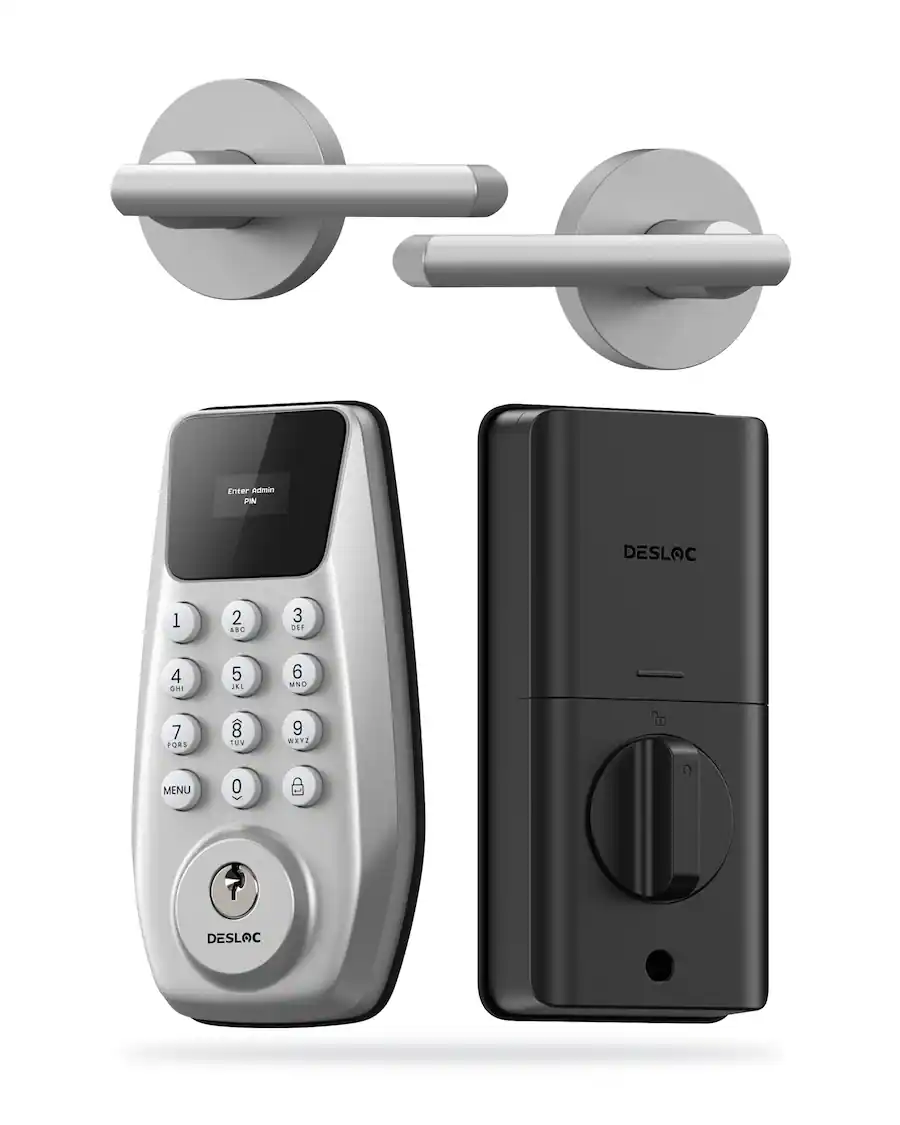 DESLOC C100 Smart Door Lock with Visible Display, Smart Keypad Deadbolt ...