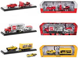 M2 - Auto Haulers "Coca-Cola" Set of 3 pieces Release 31 Limited Edition to 7250 pieces Worldwide 1/64 - Multicolor