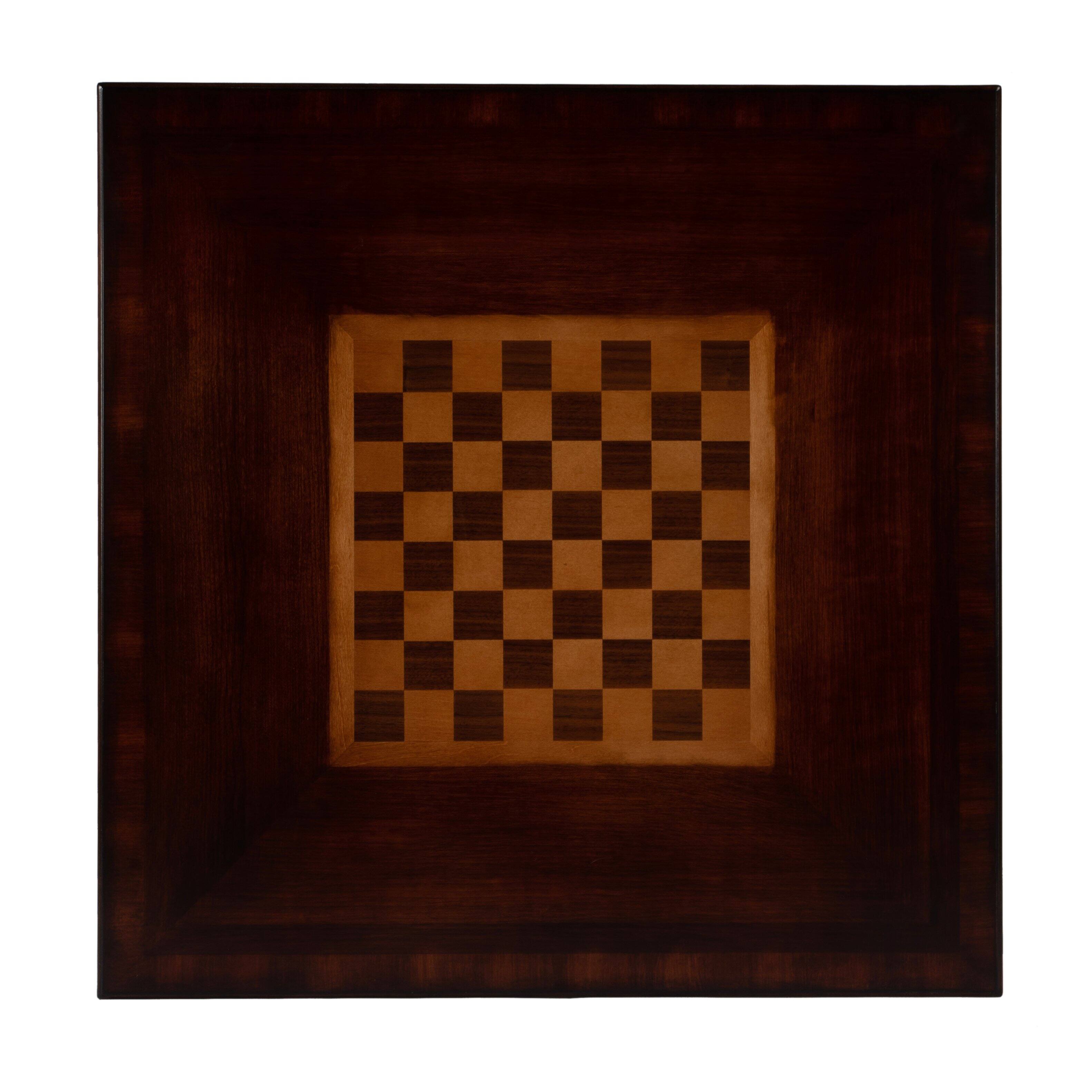 Alt View 3. Butler Specialty - Daltrey 36 in. W Square Wood Chess-Checkers Game Table - Dark Brown.