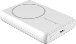 Scosche - PBQ5MSWT GoBat Fast Wireless Charging Power Bank, 5,000 mAh, Portable Charging Bank with USB-C Port, Compatible - White