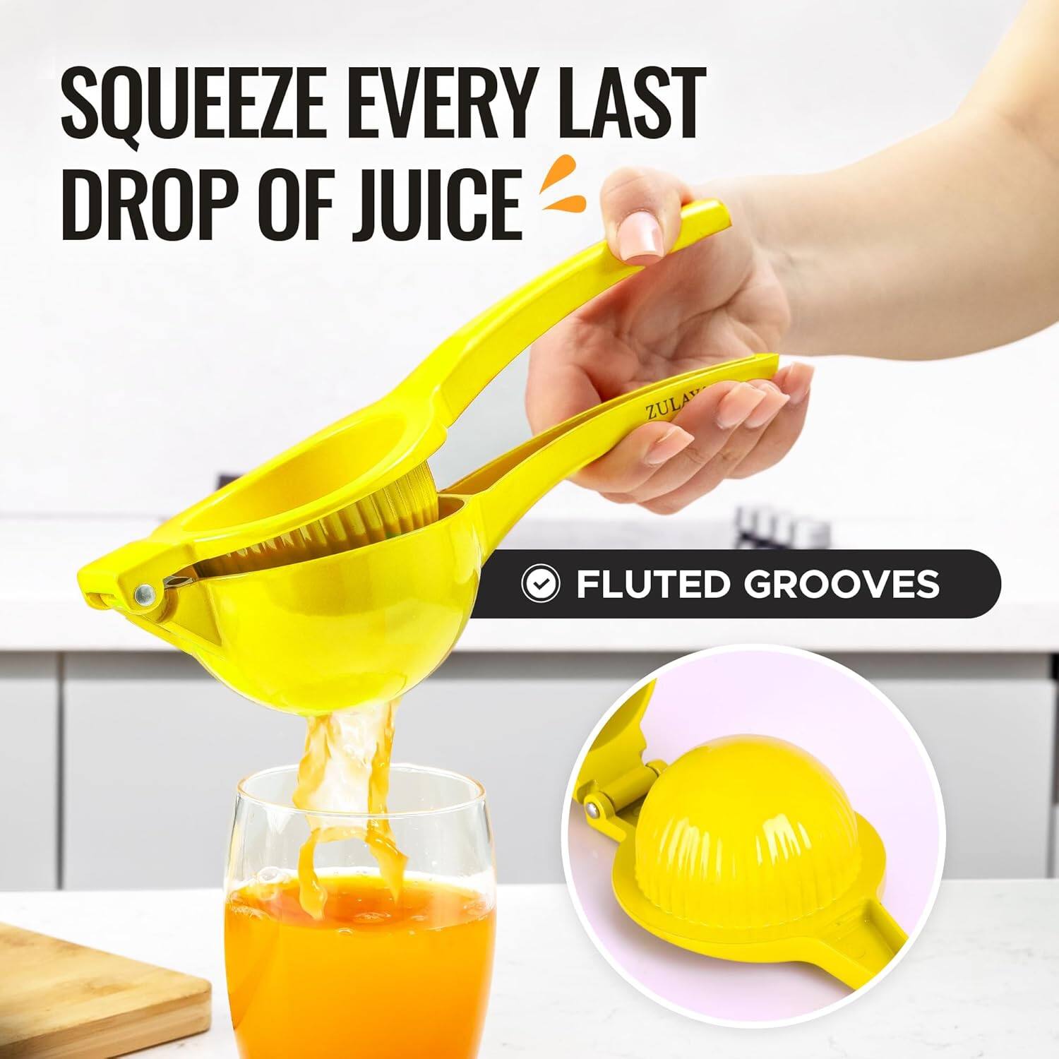 SQUEEZE EVERY LAST DROP OF JUICE

ZULA

FLUTED GROOVES
