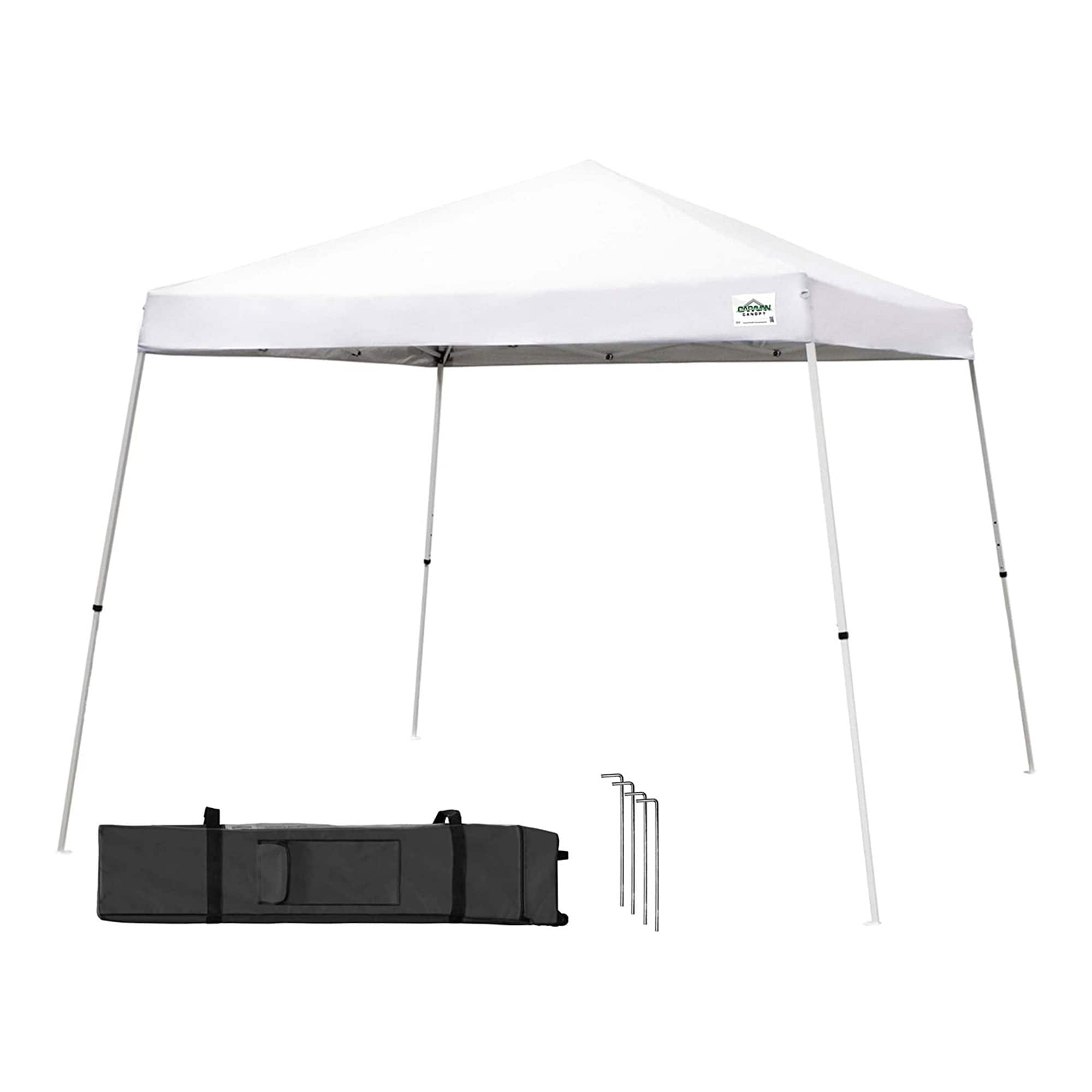 Caravan Canopy - V Series 12 by 12 Foot Outdoor Shade Instant Canopy Kit - White