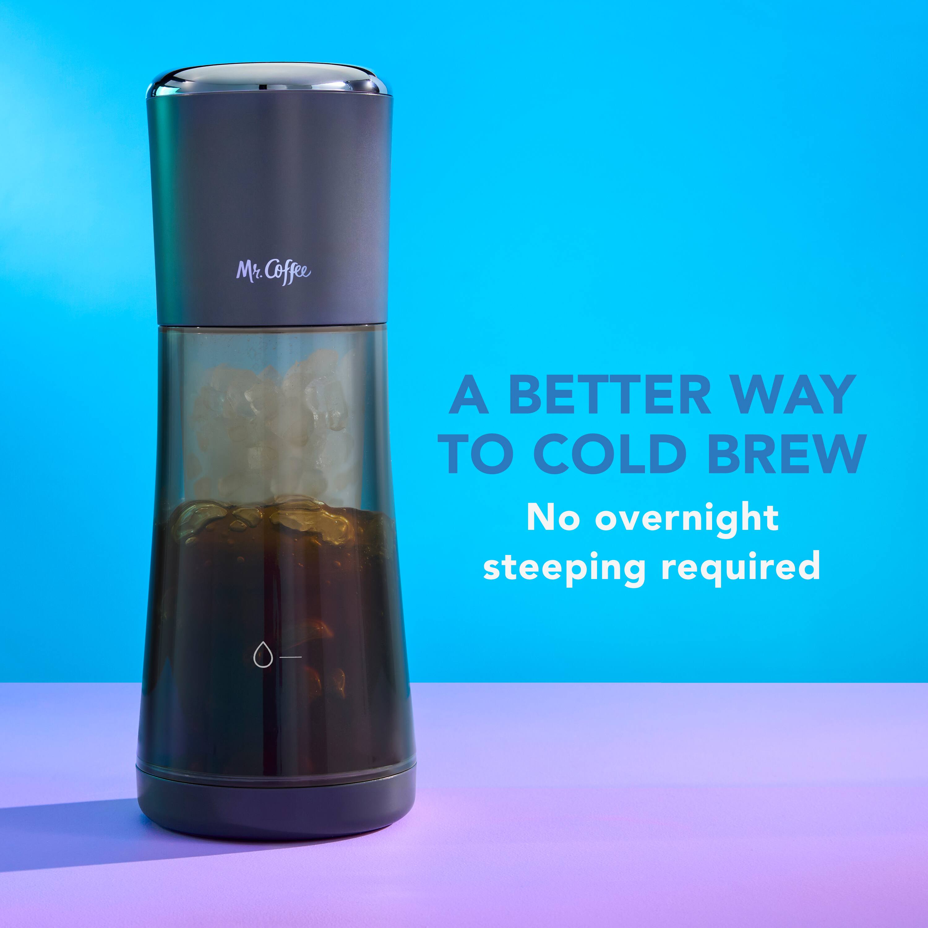 Mr. Coffee, A BETTER WAY TO COLD BREW, No overnight steeping required