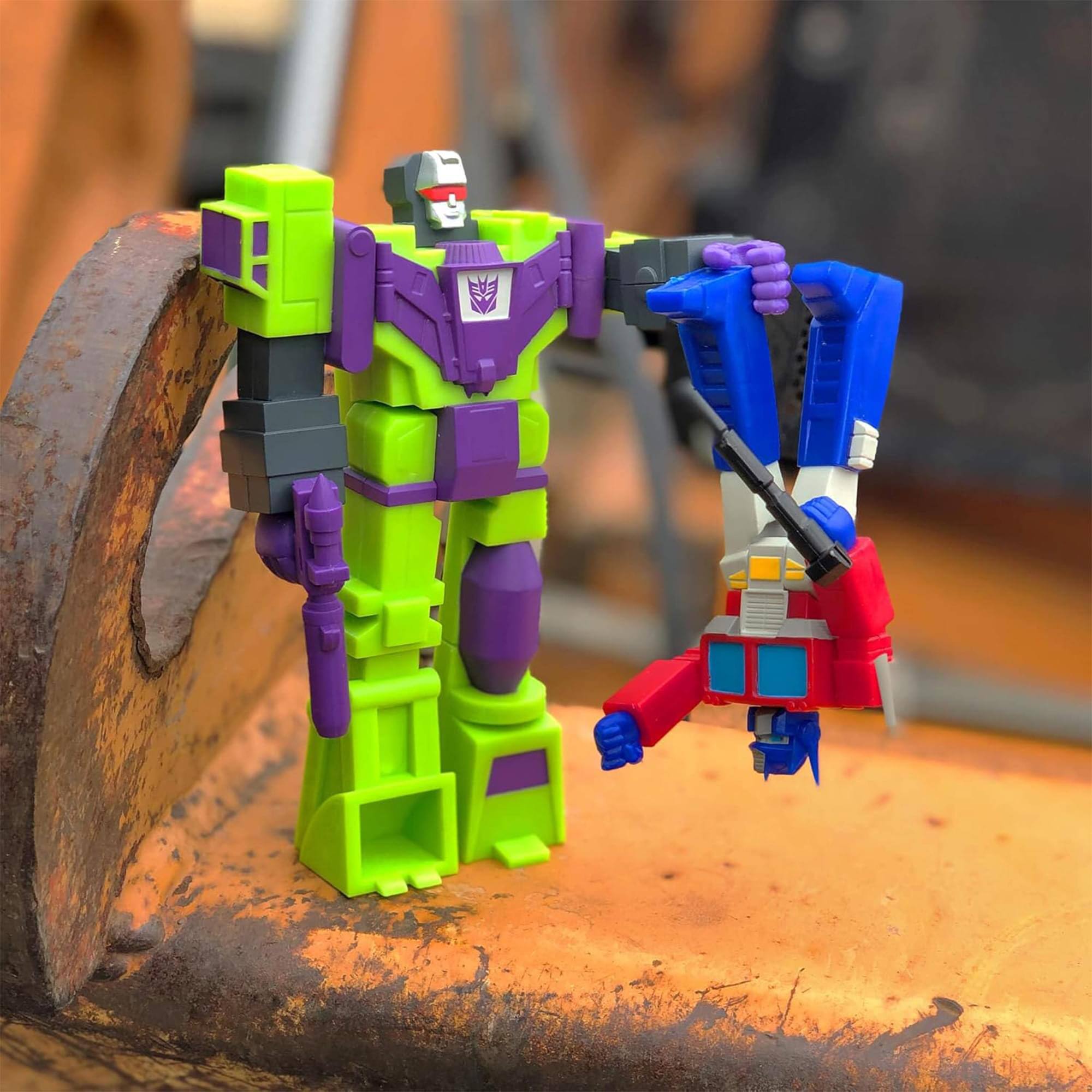 Alt View 10. Super7 - Transformers Super7 6 Inch ReAction Figure | Evil Decepticon Devastator - Green.