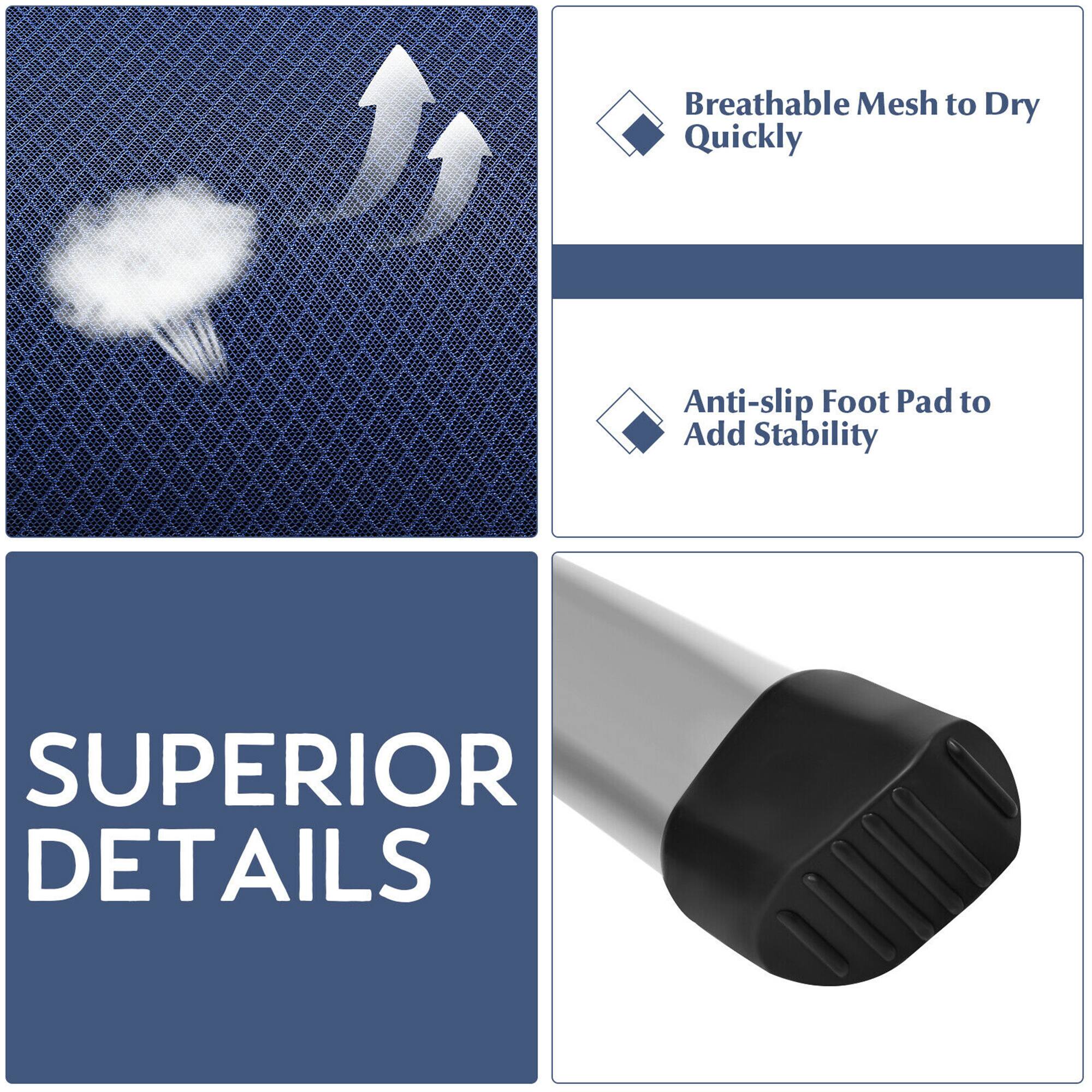 - Breathable Mesh to Dry Quickly
- Anti-slip Foot Pad to Add Stability
- SUPERIOR DETAILS