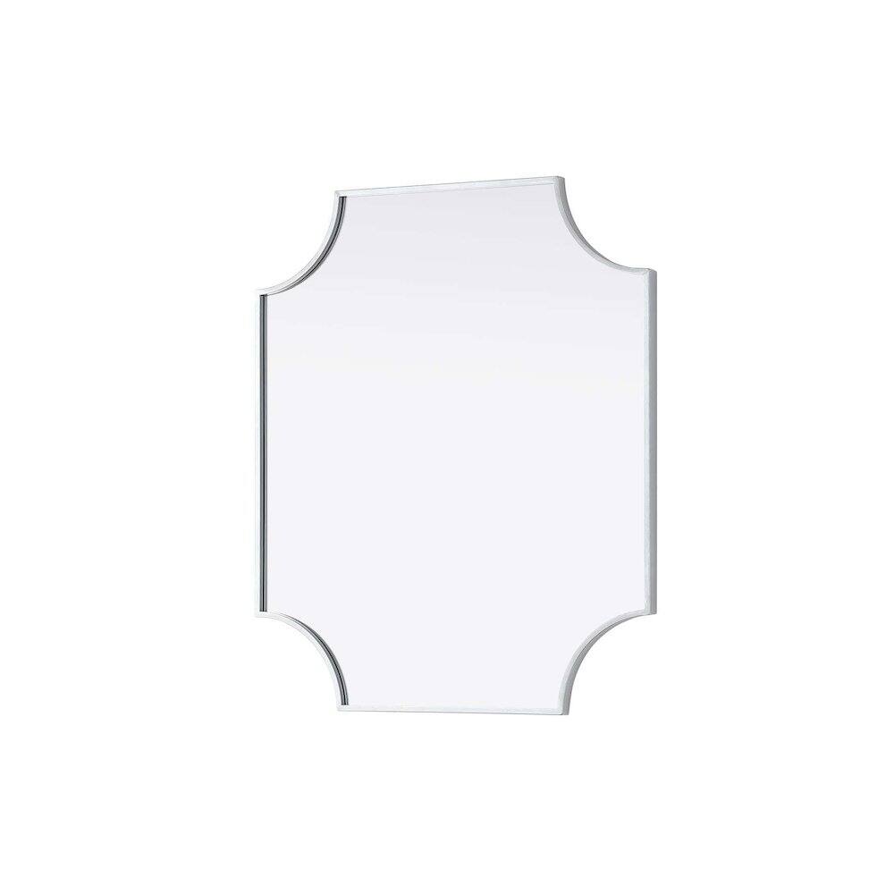 Alt View 3. Elegant Kitchen and Bath - Notched Metal Mirror 27x32 inch in Silver - Silver.