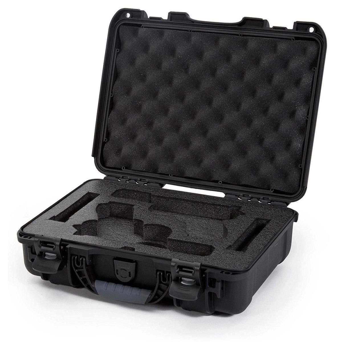 Front. NANUK - Nanuk 910 2Up Pistol Case, Holds 2x Glock Pistols  2x Magazines,Black - Black.