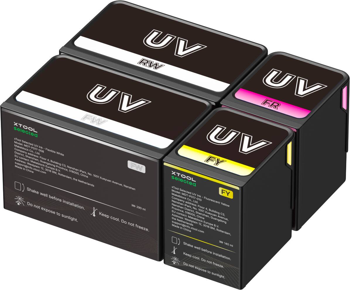 UV RW UV UV FR FW selected xTool UV Model: Selected MDT-P017 UV Ink Makeblock Flexible Company District, Co., Ltd. White EU Address: contact: Shenzhen, Floor 4. FY Makeblock Guangdong Building C3, support@info.xtool Made it's 12. 3016 Europe B.V. Province, Nanshan FW China BM, 518000, iPark, China No. Rotterdam, 1001 the Xueyuan selected Netherlands Avenue, Nanshan xTool Shake Model: Selected FY well MDT-P017 UV ink before Makeblock Company Nanshan Co., Ltd. Fluorescent Do installation. - Nanshan iPark, address: Yellow not 290 No. Floor ml Province, District, 1001 4. expose to EU contact: 518000, Xueyuan Building C3, Keep Address: Shenzhen, China sunlight. cool. the Makeblock Guangdong Avenue, Do Netherlands 12, Europe not Made 3016 B.V. freeze. support@info.xtool.com in China , Rotterdam, ) Shake - 140