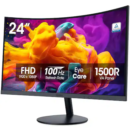 24"
FHD 1920 x 1080P
100 Hz Refresh Rate
Eye Care
1500R VA Panel
TÜV Rheinland Certified
KOORUI