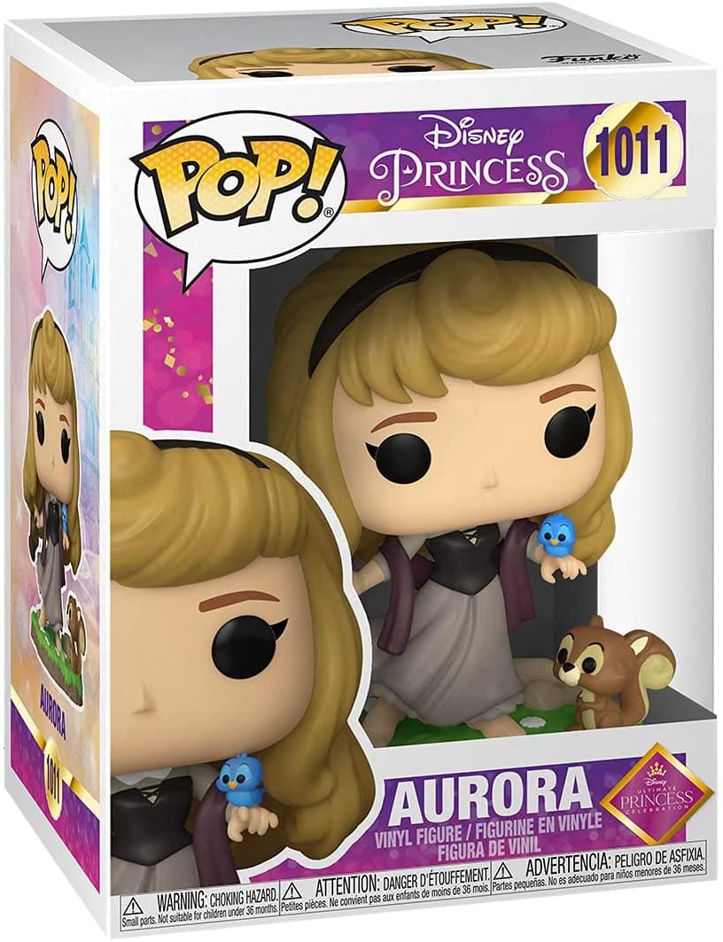 Disney Princess  
POP! 1011  
AURORA  
Ultimate Aurora Vinyl Figure / Figurine en Vinyle / Figura de Vinil  
Disney Princess Celebration  

Warning: Choking Hazard. Small parts. Not suitable for children under 36 months.  
Attention: Danger de suffocation. Ne convient pas aux enfants de moins de 36 mois.  
Advertencia: Peligro de asfixia. No es adecuado para niños menores de 36 meses.
