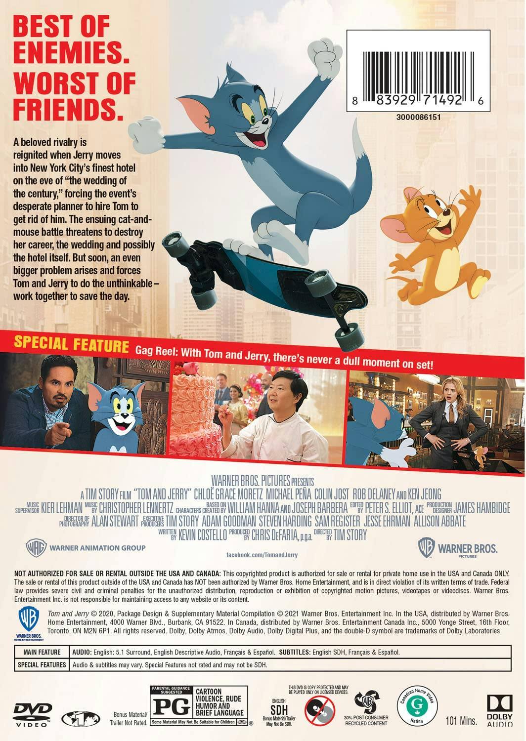 Back. Tom & Jerry: The Movie [DVD].