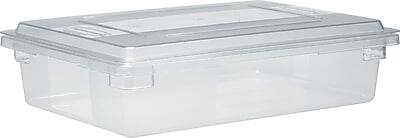 Front. RubberMaid - Rubbermaid® Food Storage Container, 8-1/2 Gallon, 6" High, Clear - Clear.