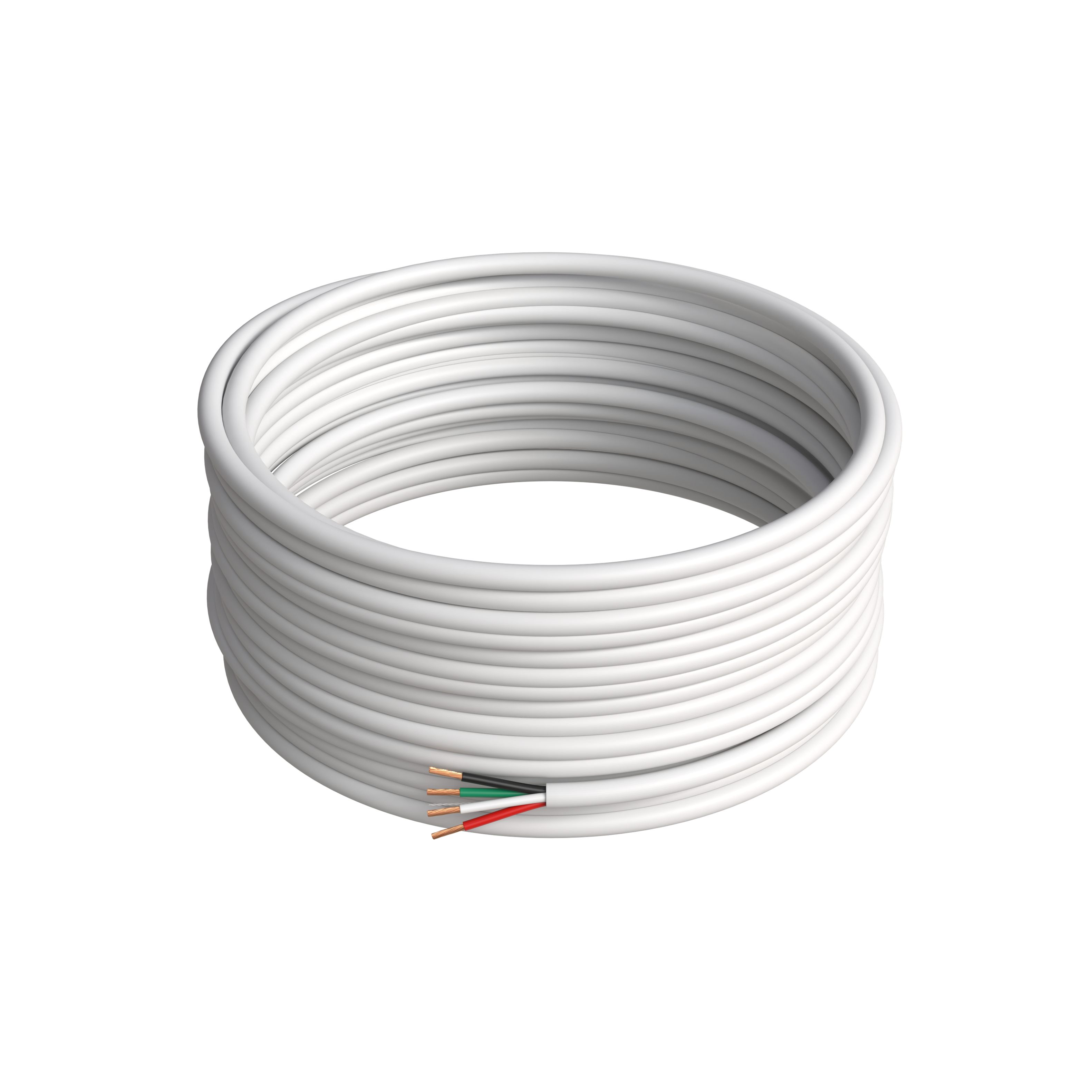 Alt View 4. Cables Direct Online - 16/4 Speaker Wire 100ft OFC Oxygen Free Copper CL3 CMR In-Wall Rated Bulk Cable - White.